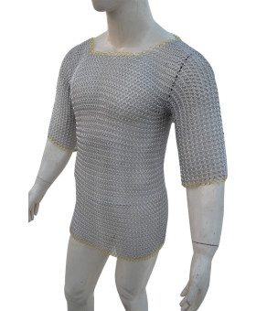 Butted Chain Mail Armour Chest Size 40 Long Sleeve