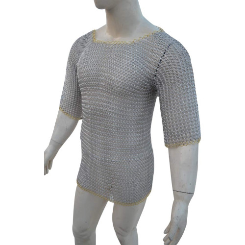 Butted Chain Mail Armour Chest Size 40 Long Sleeve