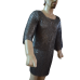 Flat Mixed Solid with Pin Riveted Chainmail Shirt Chest 40