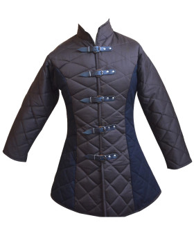 Medieval Gambeson 5 Buckle Long Padded Armor Multi Color