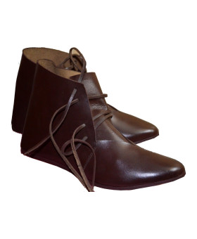 Medieval Ankle Shoes Hand Made Brown or Black