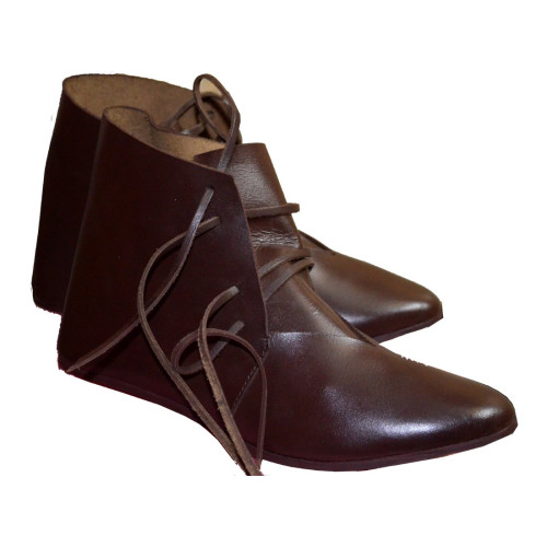 Medieval Ankle Shoes Hand Made Brown or Black