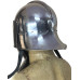Medieval Gothic Sallet Helmet with Bevor 16 Gauge Steel