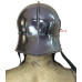 Medieval Gothic Sallet Helmet with Bevor 16 Gauge Steel