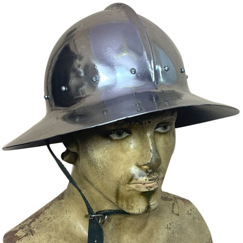 Medieval Kettle Hat 14th Century made of 16 Gauge Steel
