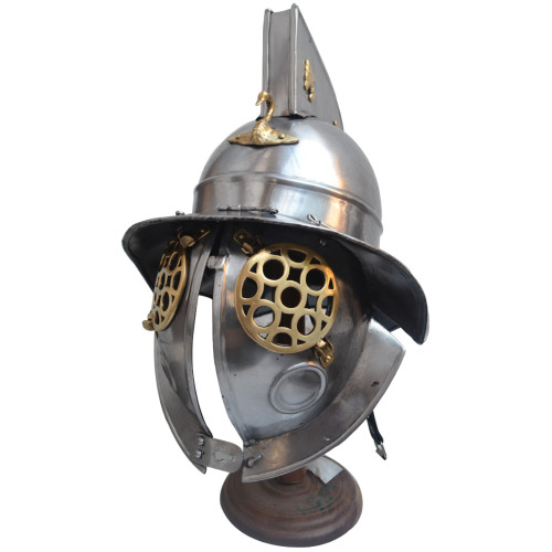 Roman Gladiator Helmet Heavy Duty 14 Gauge Helmet