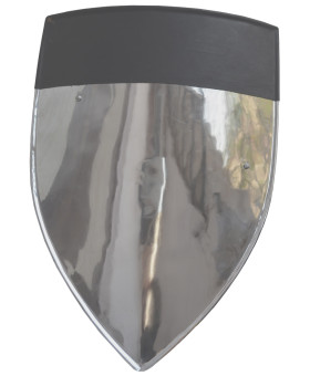 Medieval Metal shield with Leather and Shoulder Belt